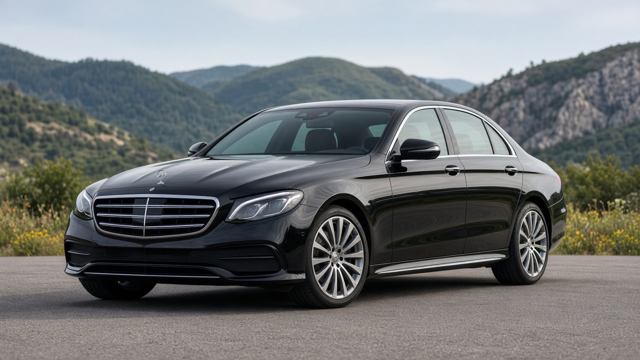 Mercedes-Benz E-Class — Luxury car rental in Dehradun (illustrative image)