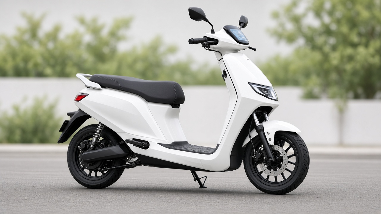 TVS iQube — Scooty on rent in Dehradun (illustrative image)
