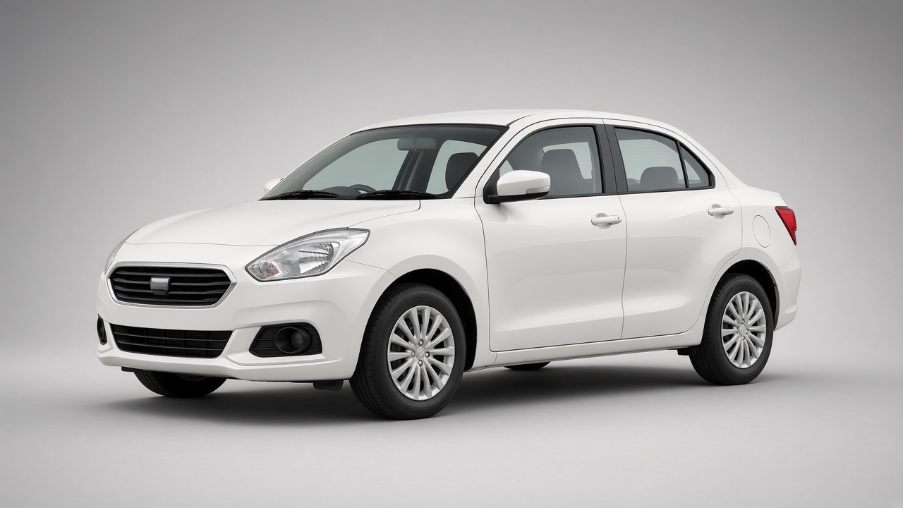 Maruti Dzire — Car rental in Dehradun (illustrative image)